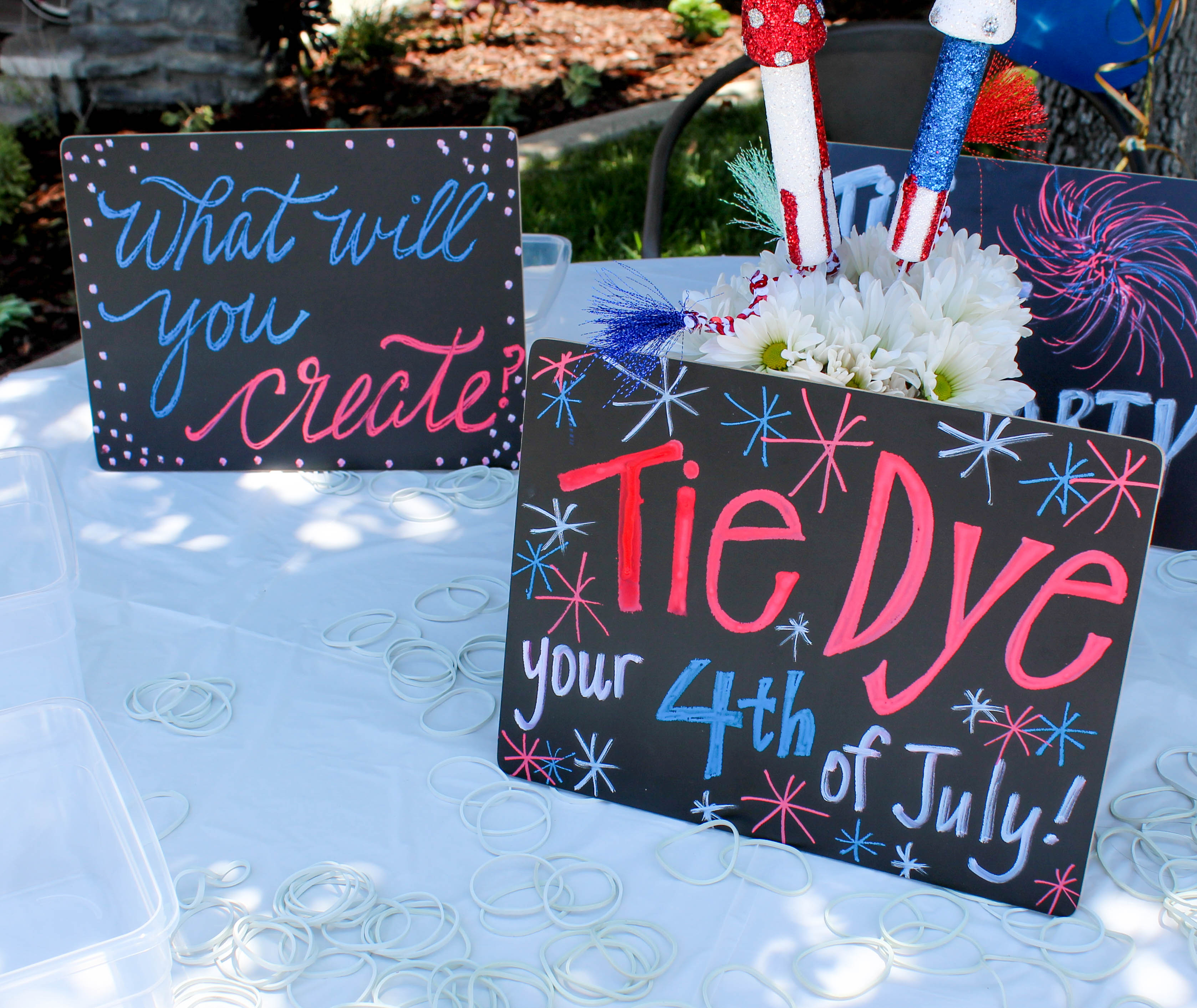tie dye your summer fourth of july tie dye party