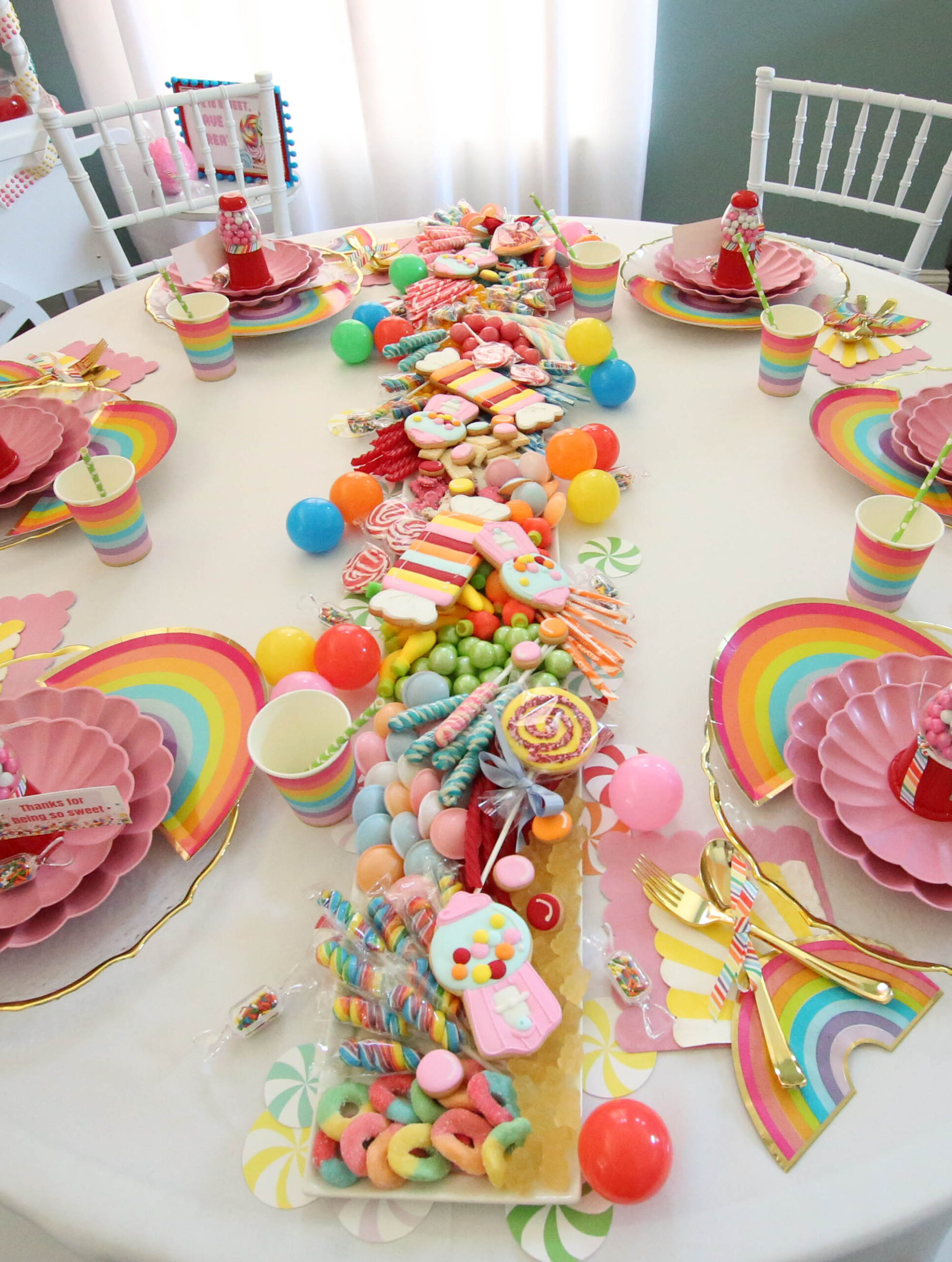 candy charcuterie board is four feet long