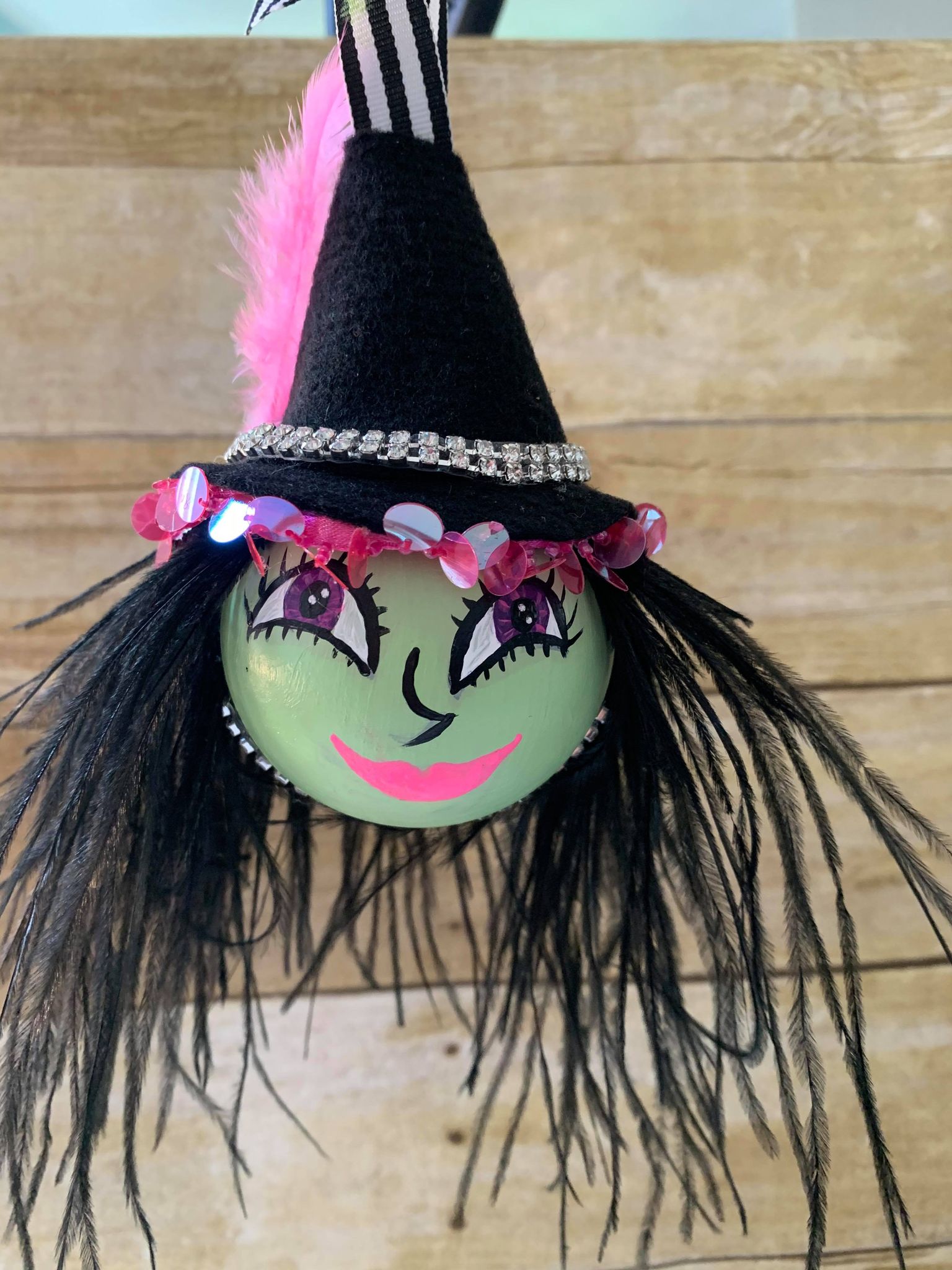 Hand Painted Witch Ornament Tutorial - RITZY PARTIES