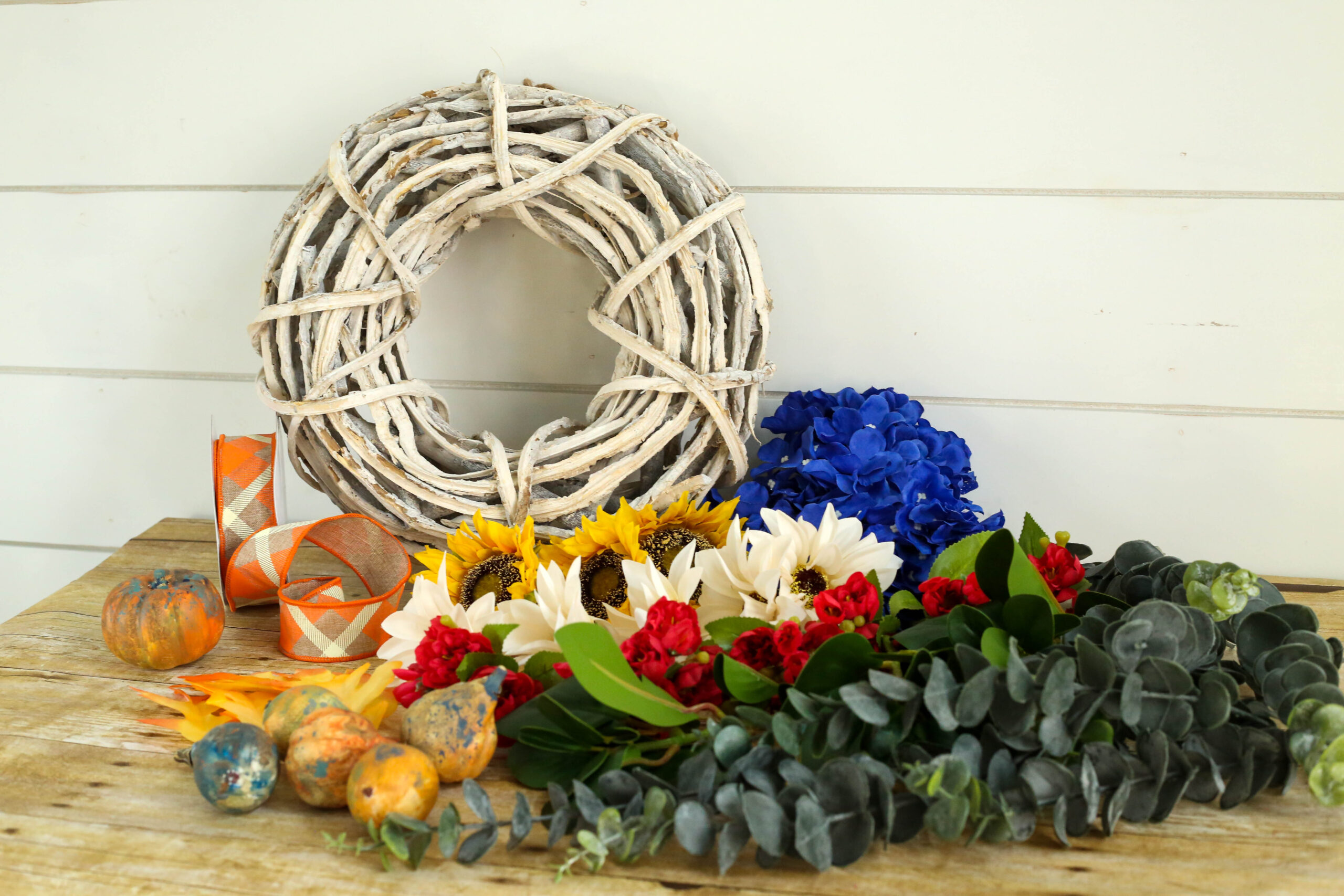 supplies for floral wreath