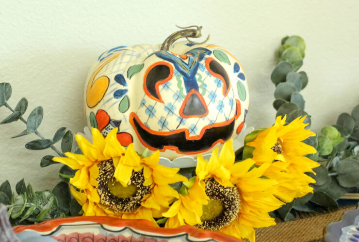 Talavera Painted Pumpkin