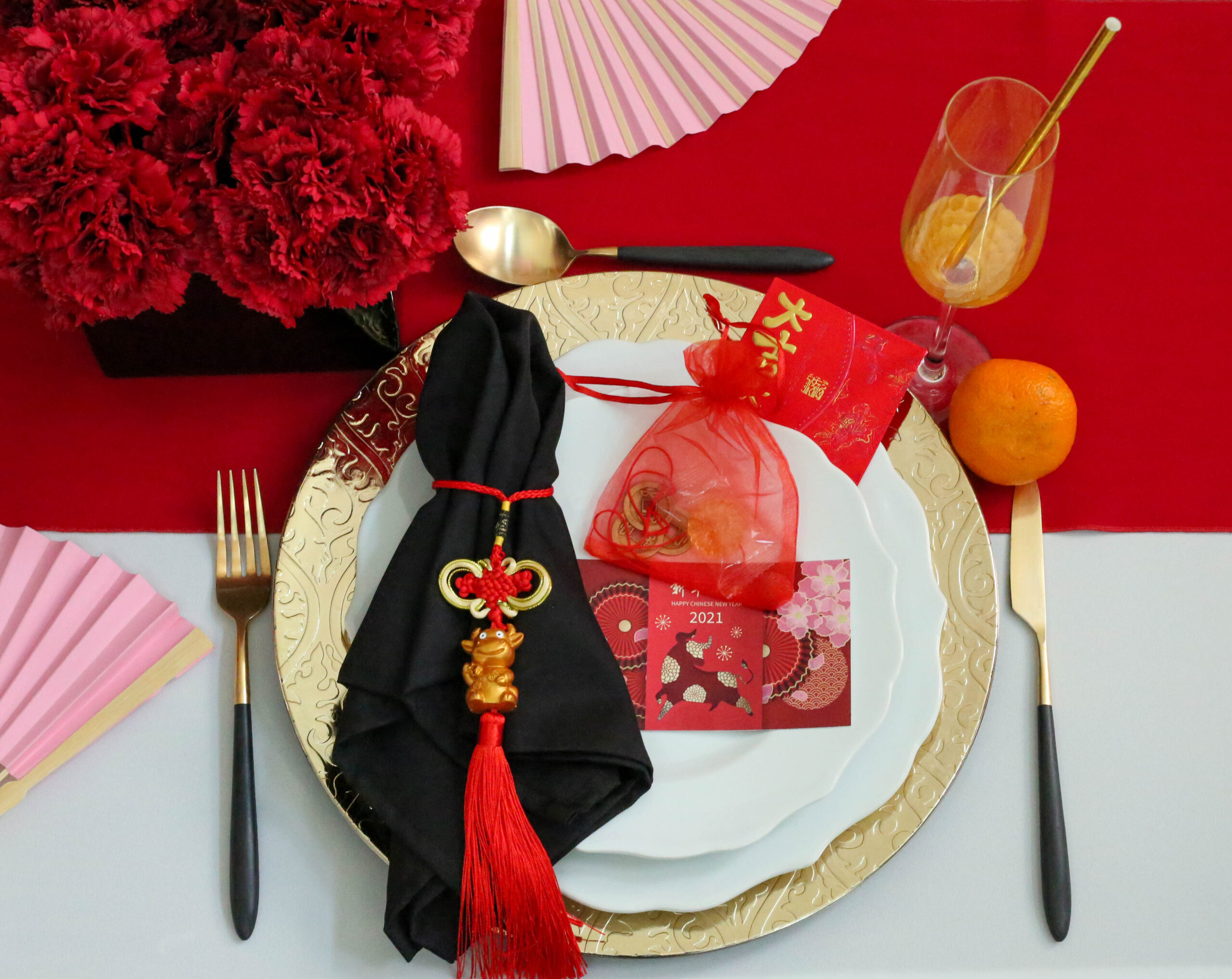 place setting chinese new year