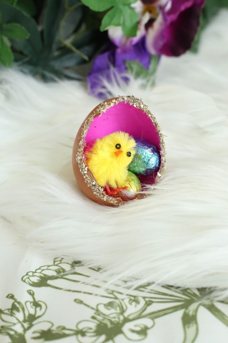 easter chick in egg craft