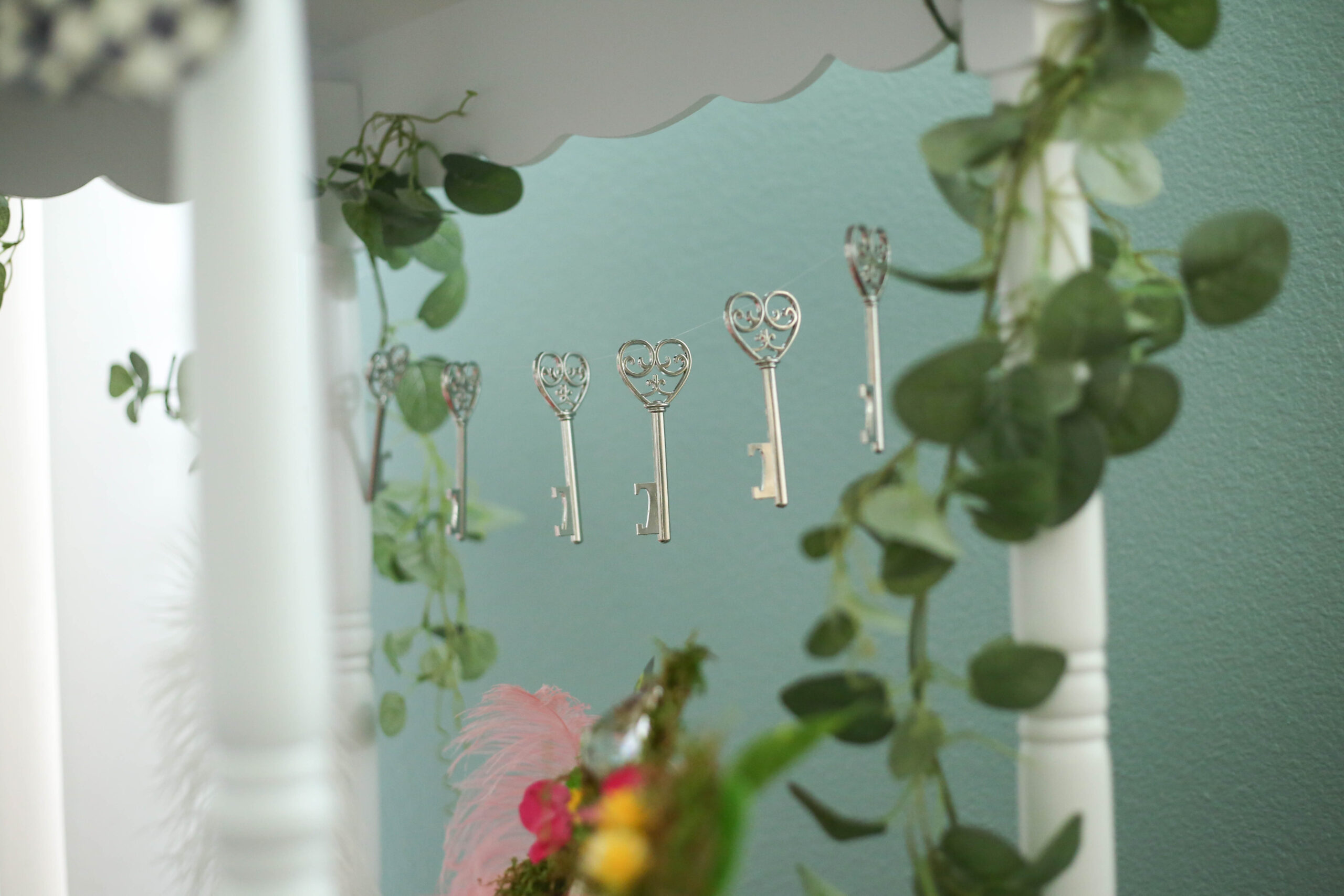 eucalyptus garland and key garland