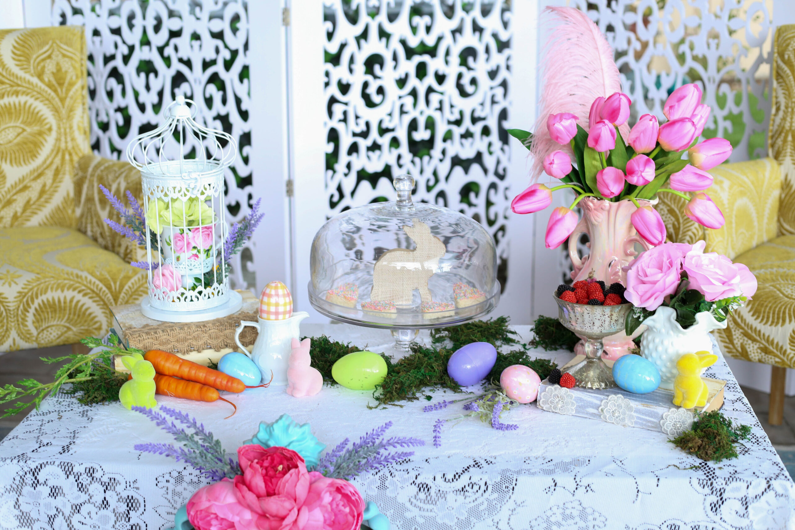 easter table of treats