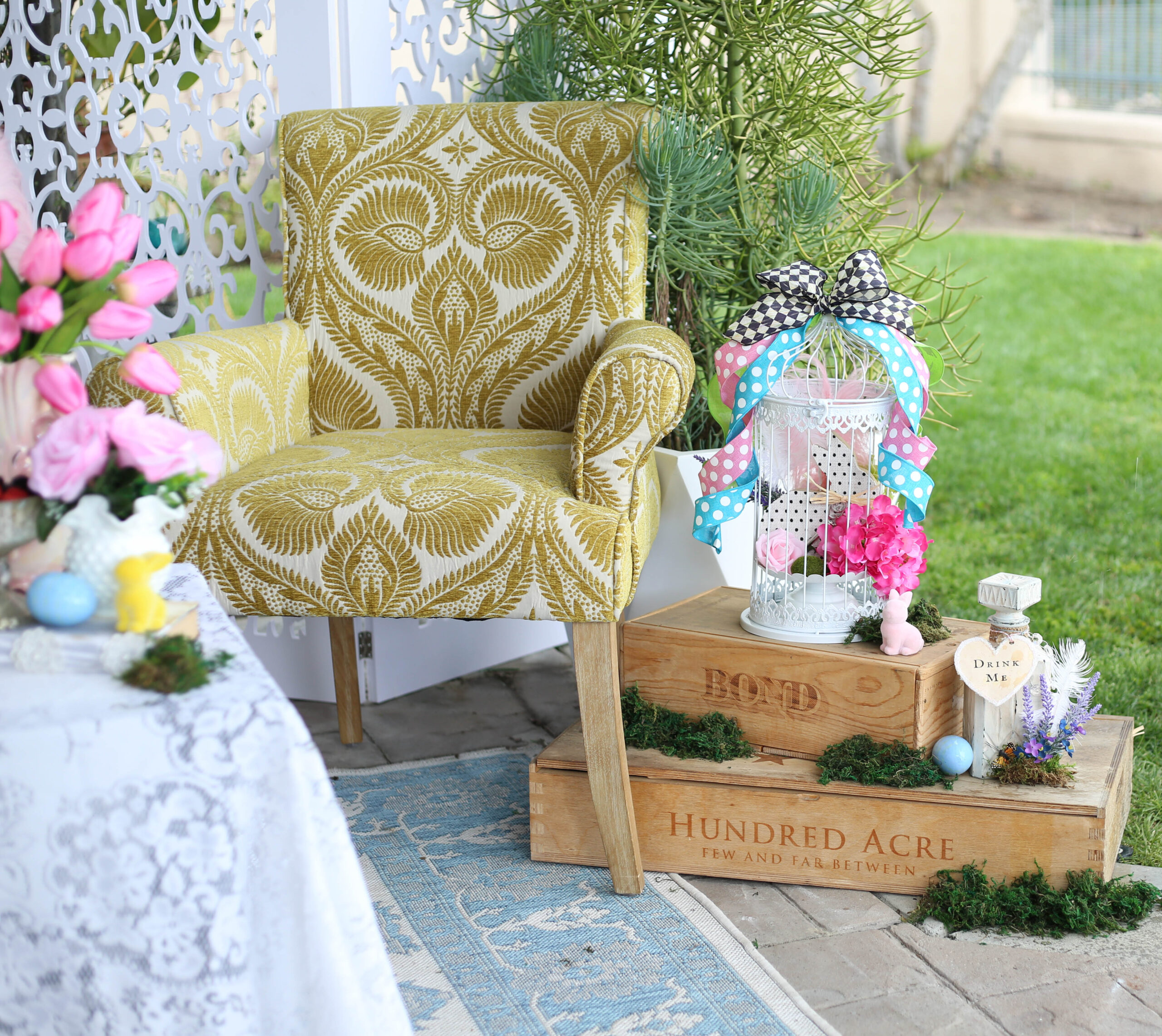 Easter party outdoor decor