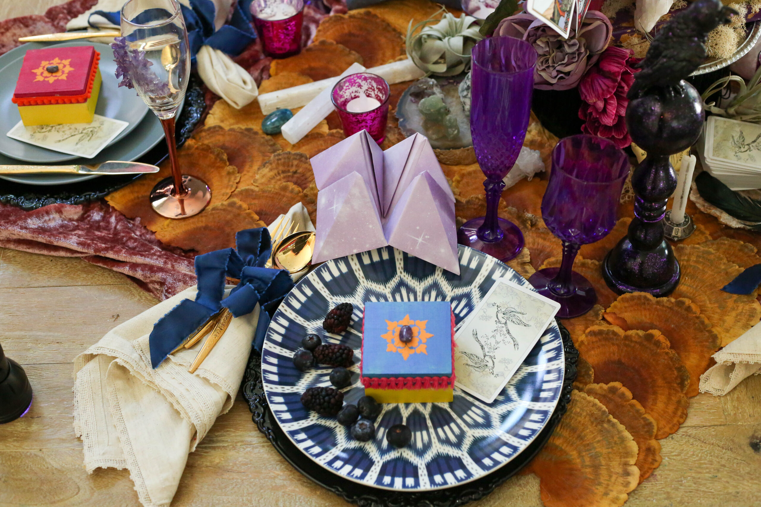 fortune teller party place setting