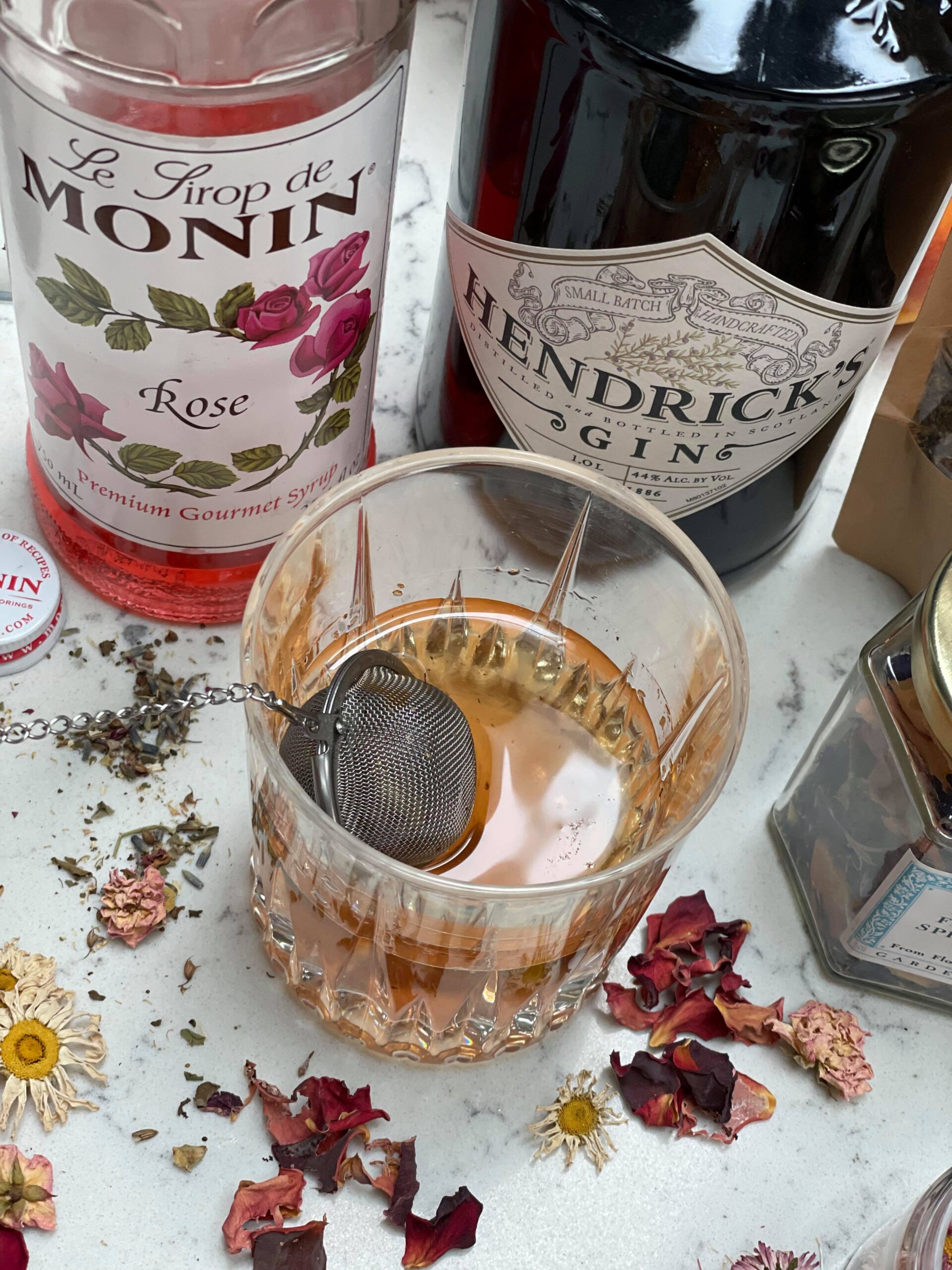 tea steeped in Hendricks gin recipe