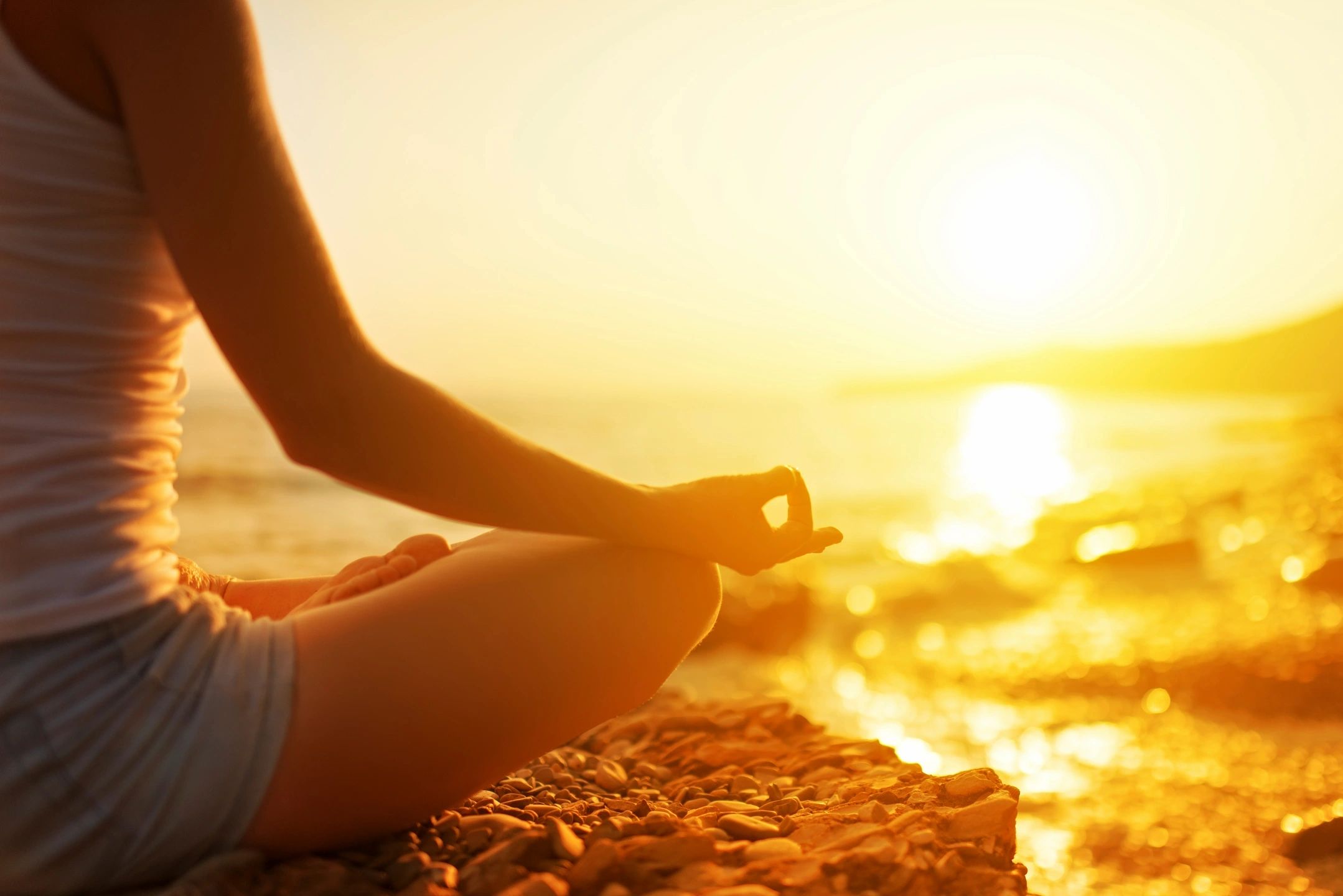 yoga on the beach laguna beach California with kristen banner